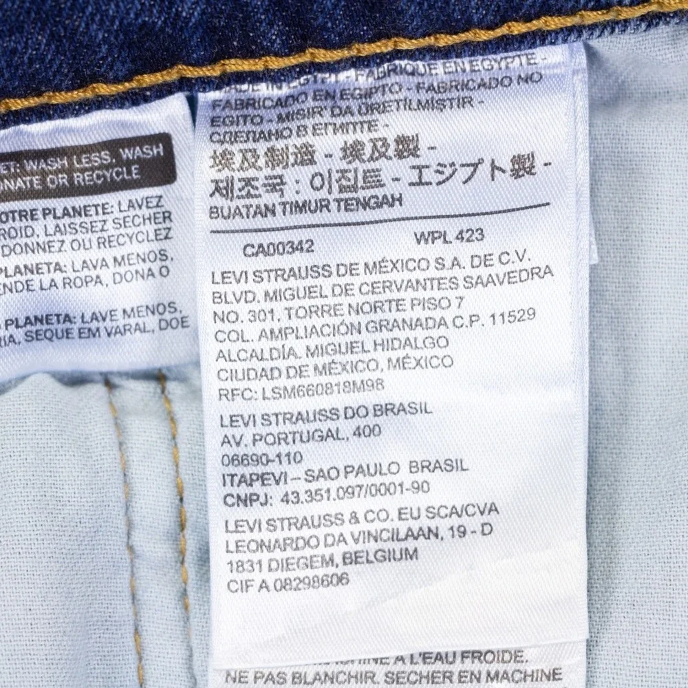 NWT Levis 541 Jeans Men 42x32 Denim Athletic Taper Stretch Med Wash‎ Roomy Thigh